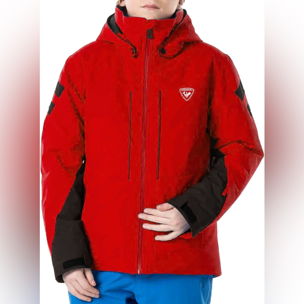 Rossignol Ski Jacket- black and yellow- boys size 8